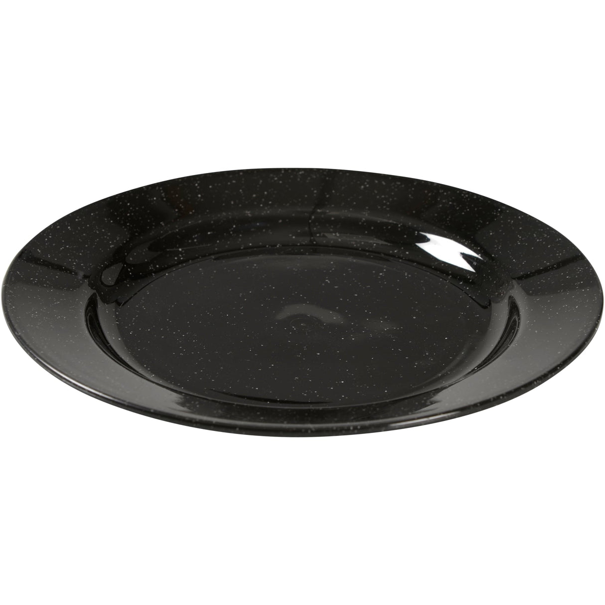 ABENA® Mehrweg Teller, schwarz, Ø 18cm 1 Karton (8 Packungen × 12 Stück)