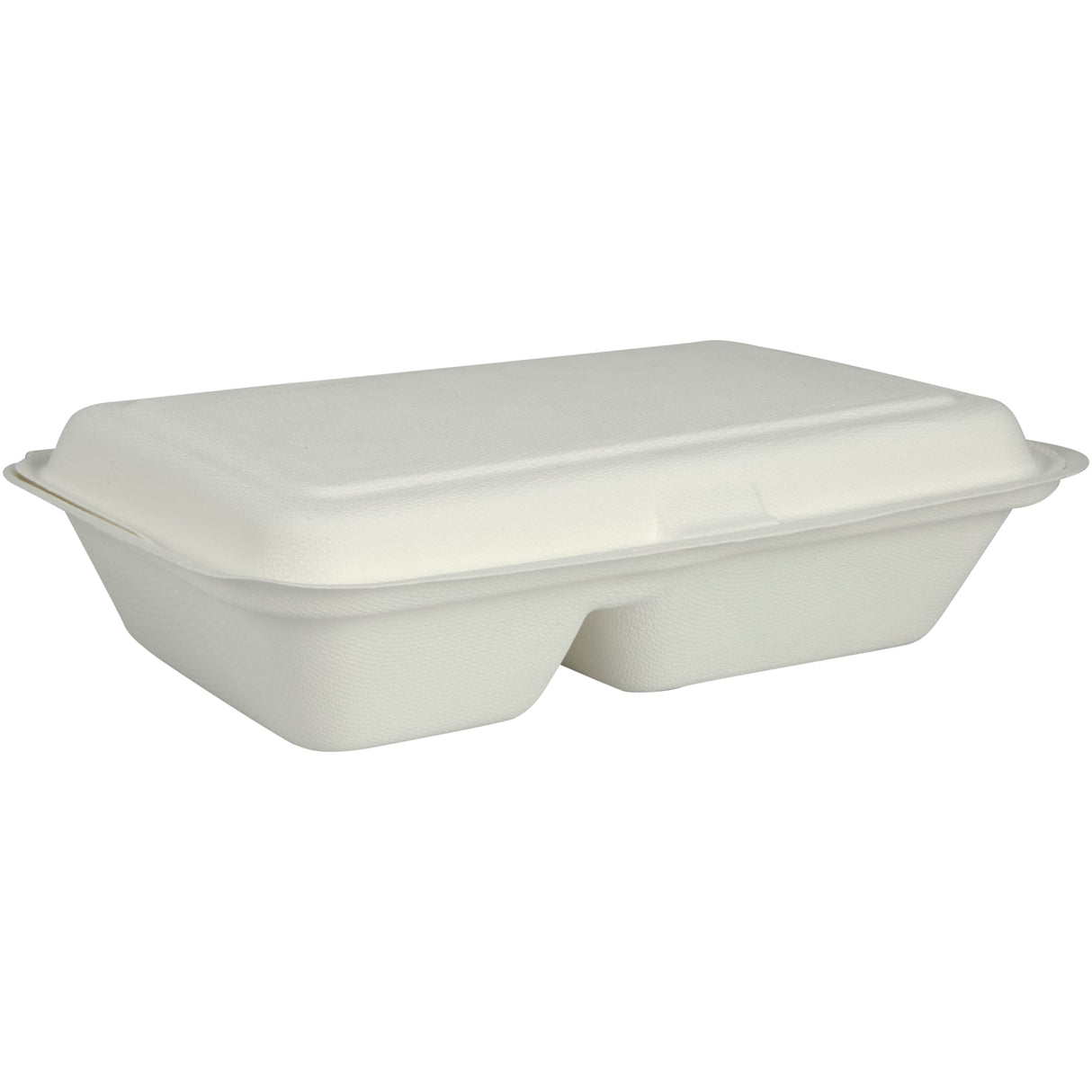 ABENA® Menübox, Bagasse, 2-geteilt, weiß, 25 x 16,2 x 6,3 cm