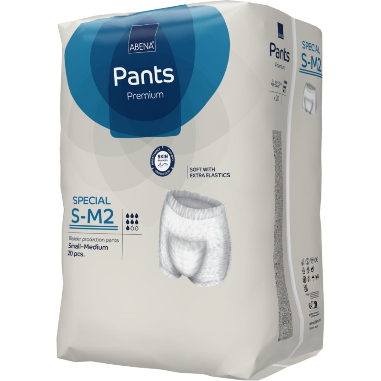 ABENA® Pants Special S-M2, Premium 1 Karton (6 Packungen × 20 Stück)