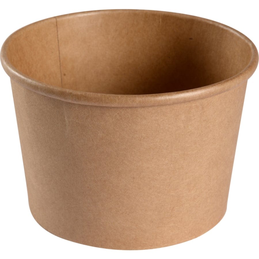 ABENA® Pappschale, braun, Ø 11,5 cm 1 Karton (10 Packungen × 50 Stück), 500 ml
