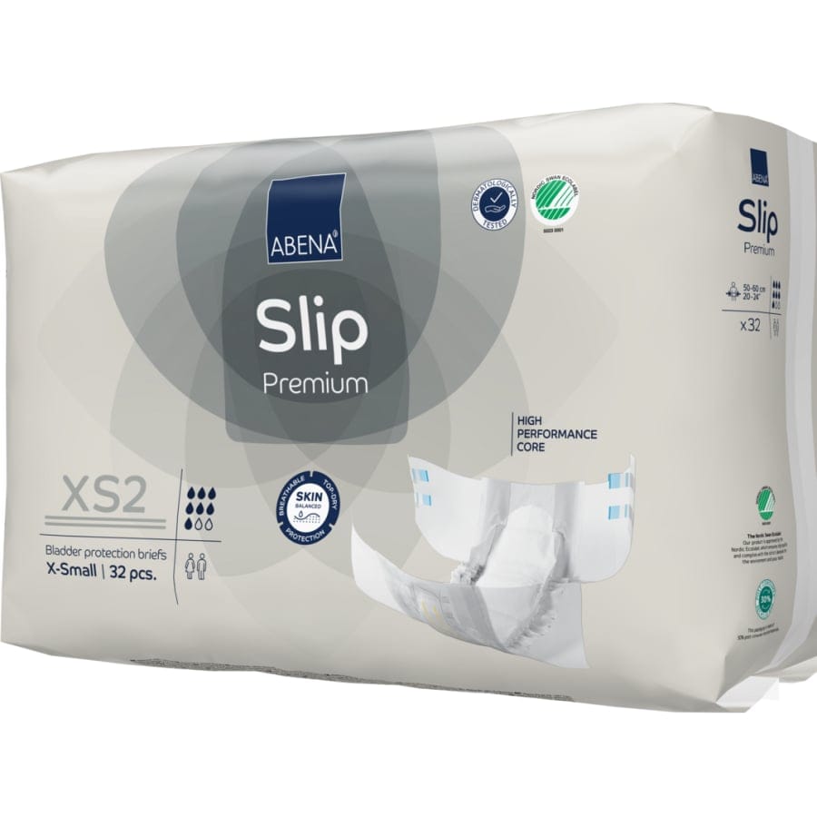 ABENA® Slip XS2, Premium 1 Karton (4 Packungen × 32 Stück)