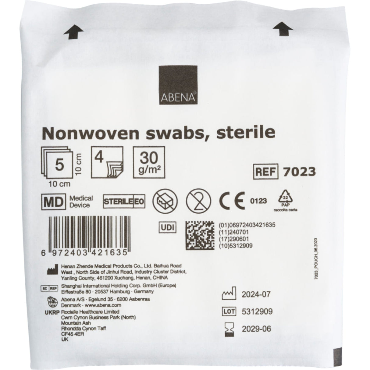 ABENA® Vlieskompresse, steril