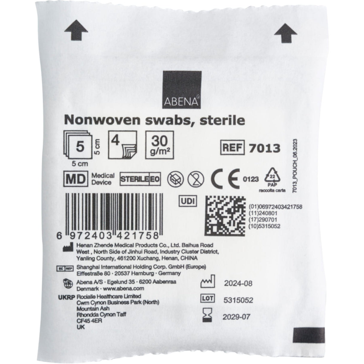 ABENA® Vlieskompresse, steril