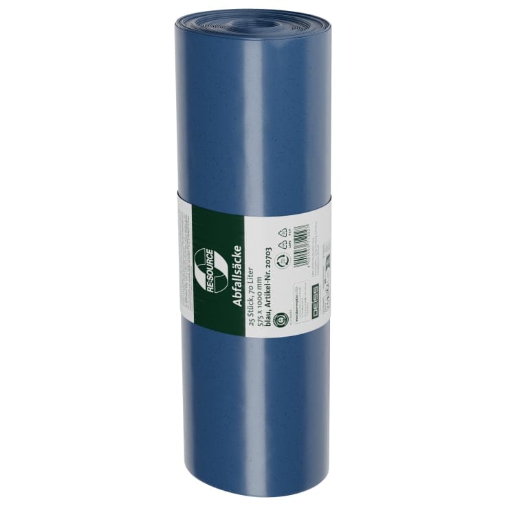 DEISS LDPE - Abfallsack 70 Liter blau, Typ 60