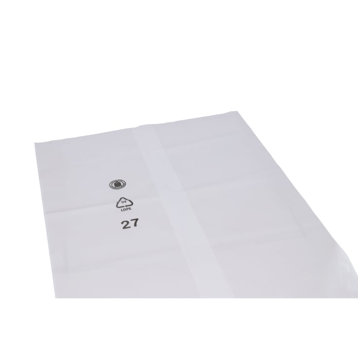 DEISS PREMIUM Abfallsack 180 Liter transparent Seitenfalte, T100 1 Karton = 100 Saecke