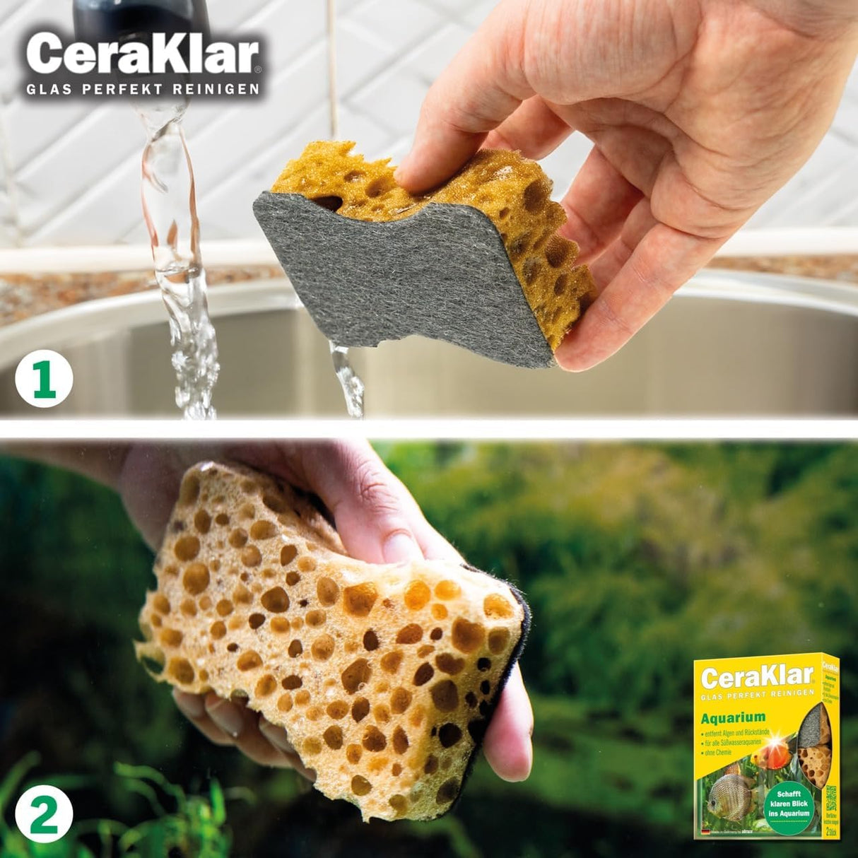 abrazo CeraKlar Aquarium Schwamm
