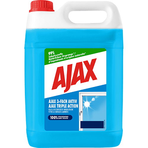 Ajax Glasreiniger 3-Fach Aktiv – streifenfreier Glanz mit Langzeitschutz