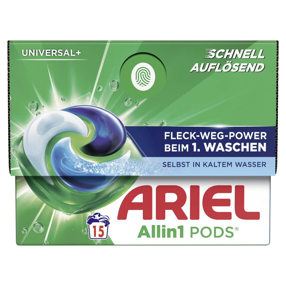 Ariel All in 1 PODS Universal+ Universalwaschmittel 1 Karton (15 Pods)