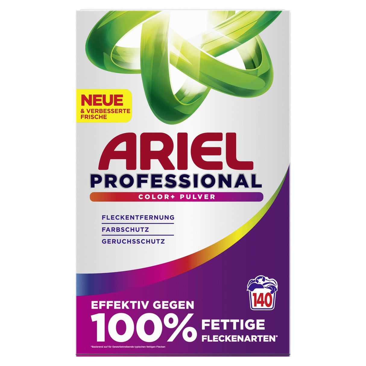 Ariel Professional Color+ Pulverwaschmittel 7,7 kg - Packung, für ca. 140 Waschladungen