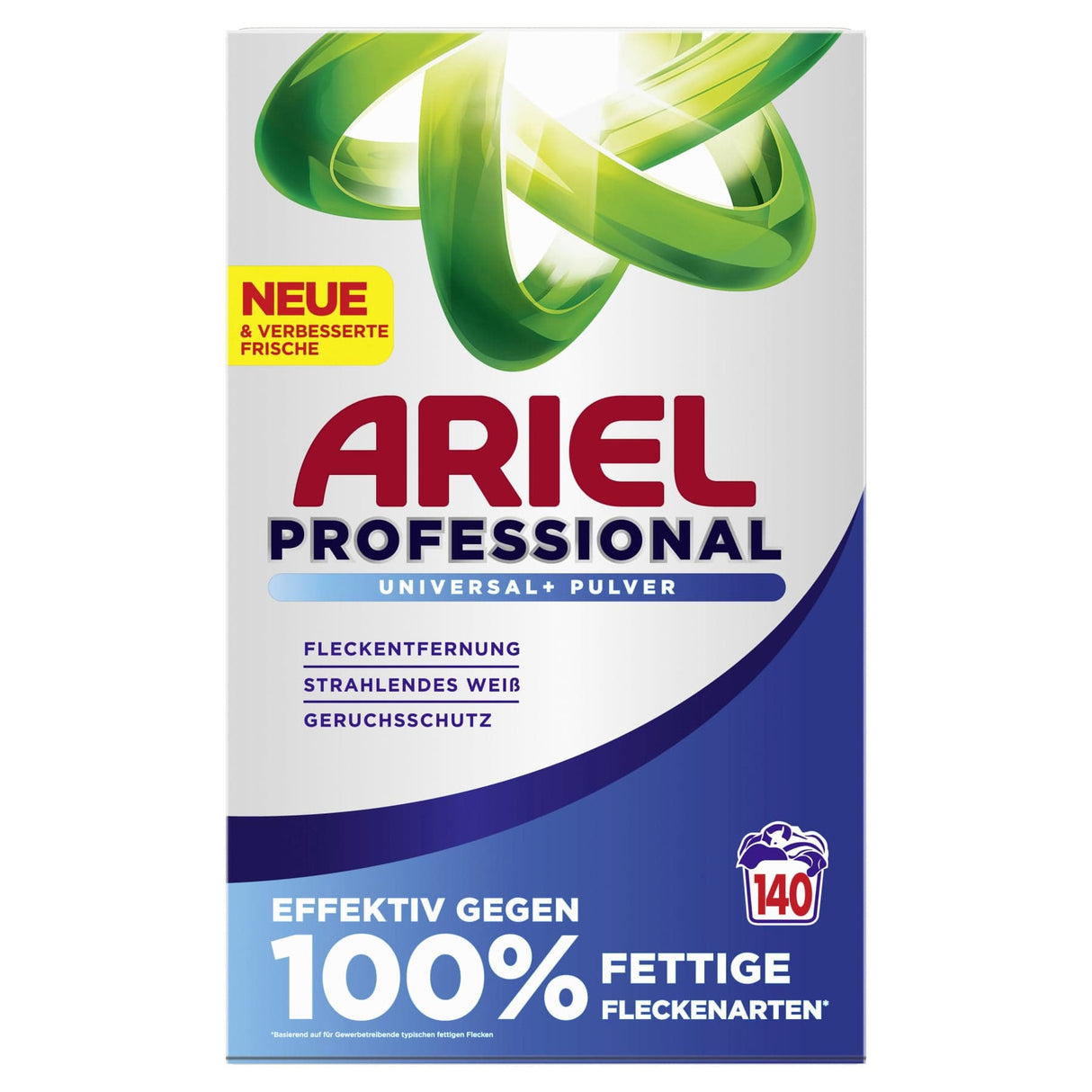 Ariel Professional Universal+ Pulverwaschmittel 7,7 kg - Packung, für ca. 140 Waschladungen