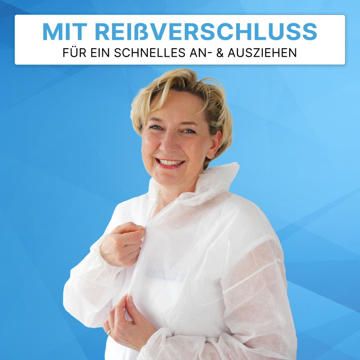 ARNOMED COVER Einwegoverall mit Kapuze, PP, weiß