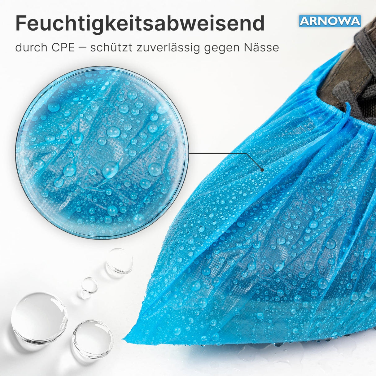 ARNOMED COVER Überziehschuhe, CPE, blau