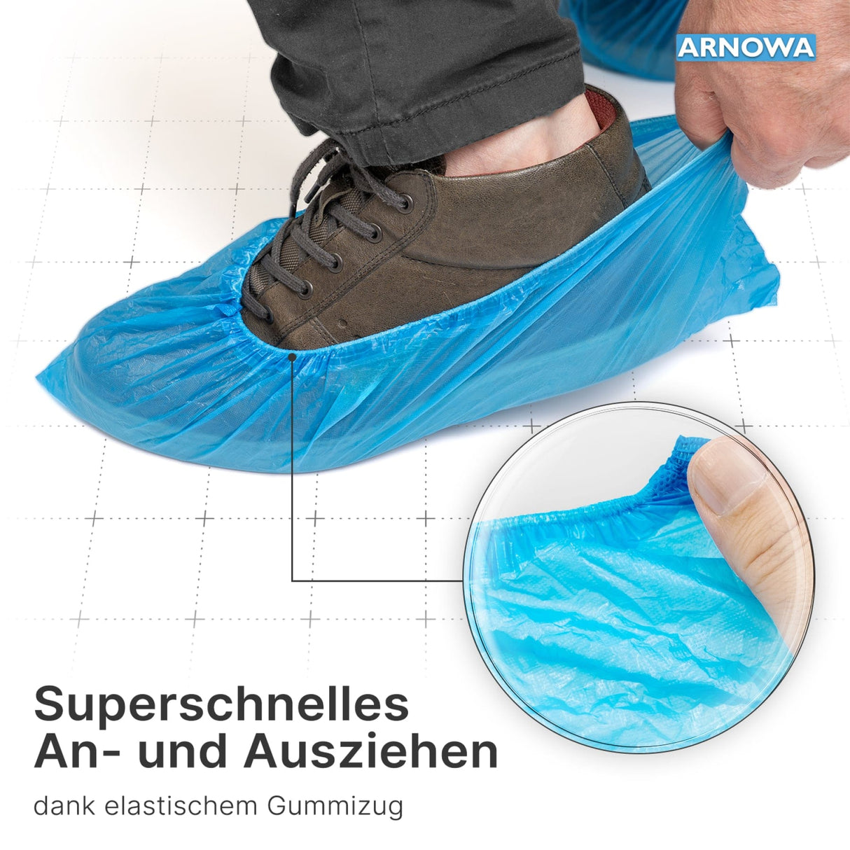 ARNOMED COVER Überziehschuhe, CPE, blau