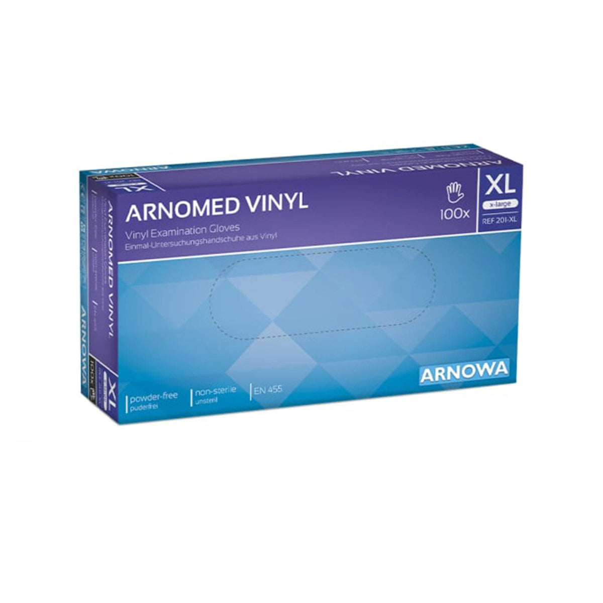 ARNOMED Vinyl PF Einmalhandschuhe, puderfrei, transparent Variante 2