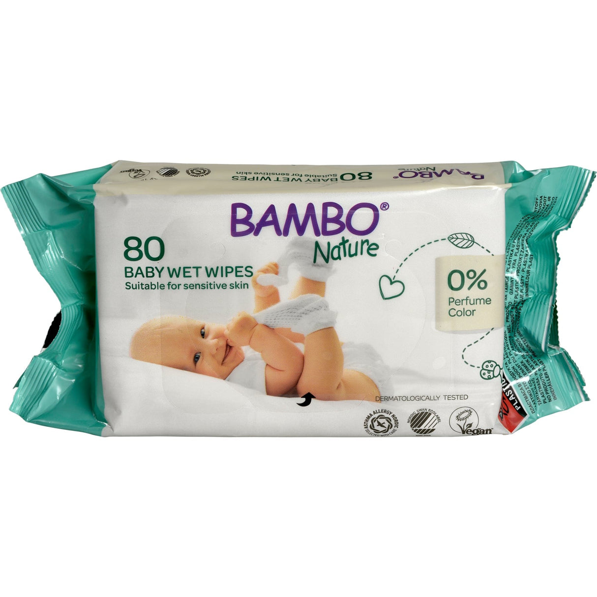 Bambo® Nature Baby Feuchttücher, Haftklebeverschluss
