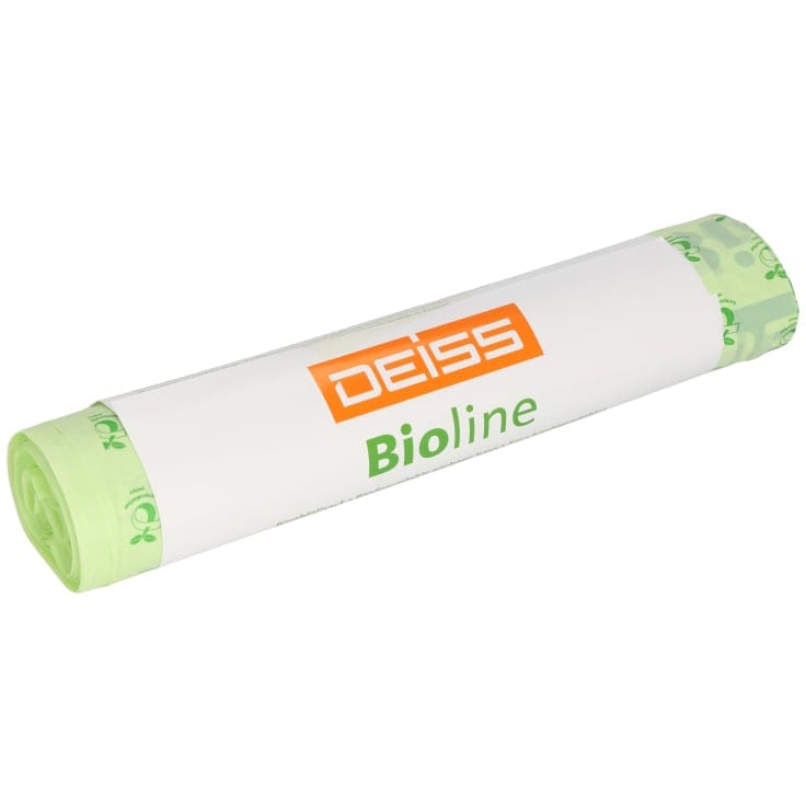DEISS BIOLINE Bioabfallsäcke 200 Liter ecovio® Biokunststoff 1 Karton = 20 Rollen á 100 Saecke