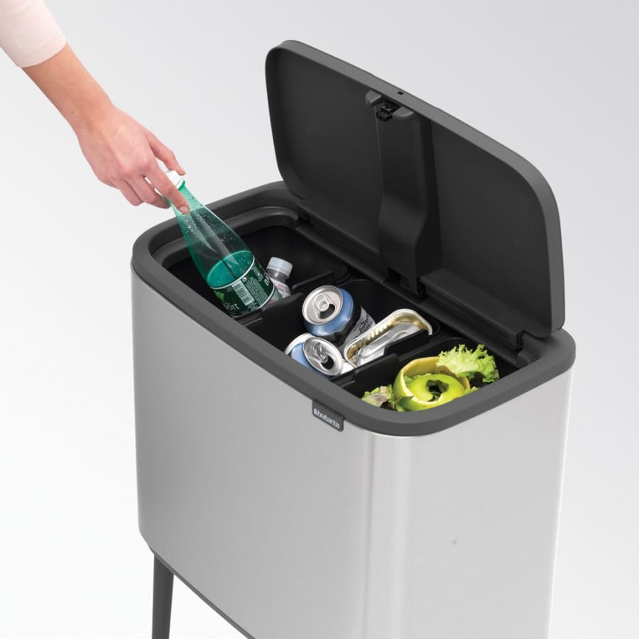 Brabantia Bo Touch Bin Abfalleimer, 3 x 11 Liter