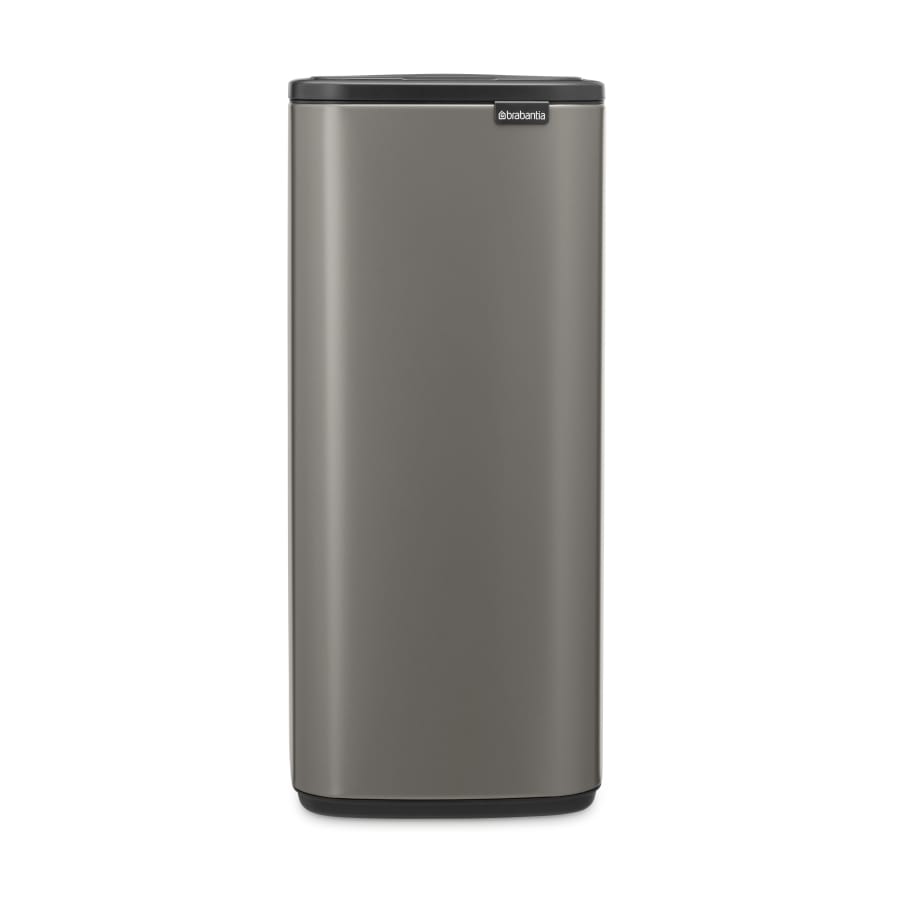 Brabantia Bo Touch Bin Abfalleimer mit Soft-Touch-Öffnung, 30 Liter platinum