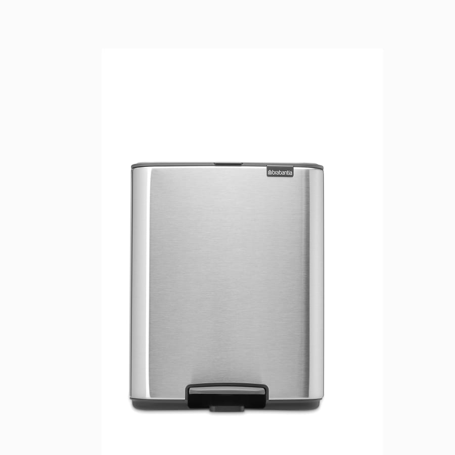Brabantia Bo Treteimer, 12 Liter matt steel fingerprint proof