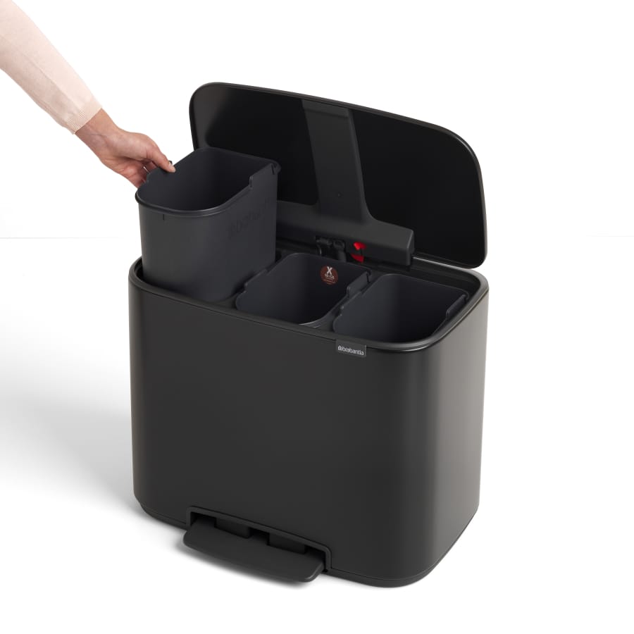 Brabantia Bo Treteimer, 3 x 11 Liter
