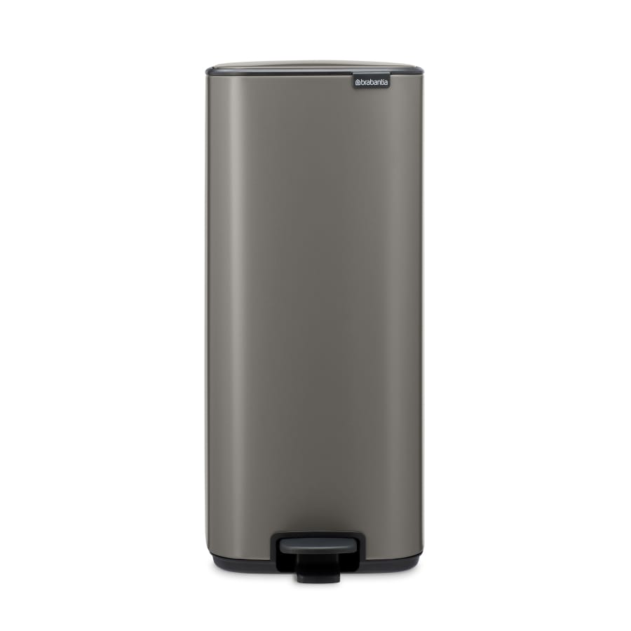 Brabantia Bo Treteimer mit Pedal, 30 Liter platinum