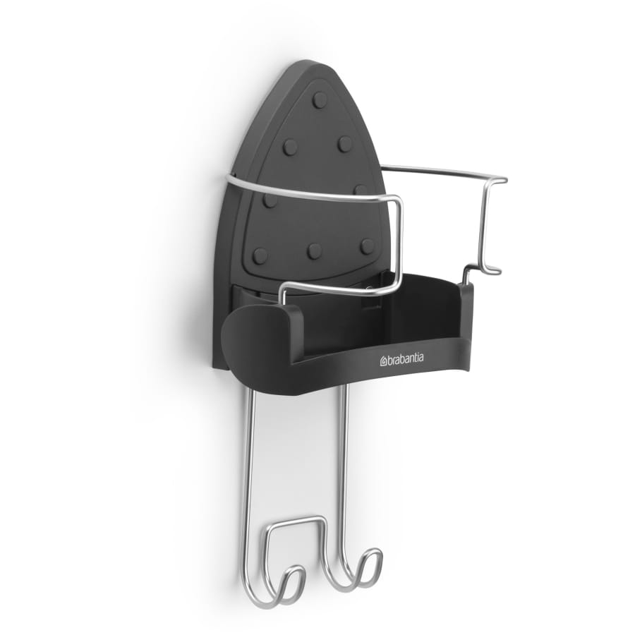 Brabantia Bügeleisenhalter für Bügeltische, hitzebeständiges Metall, Cool Grey