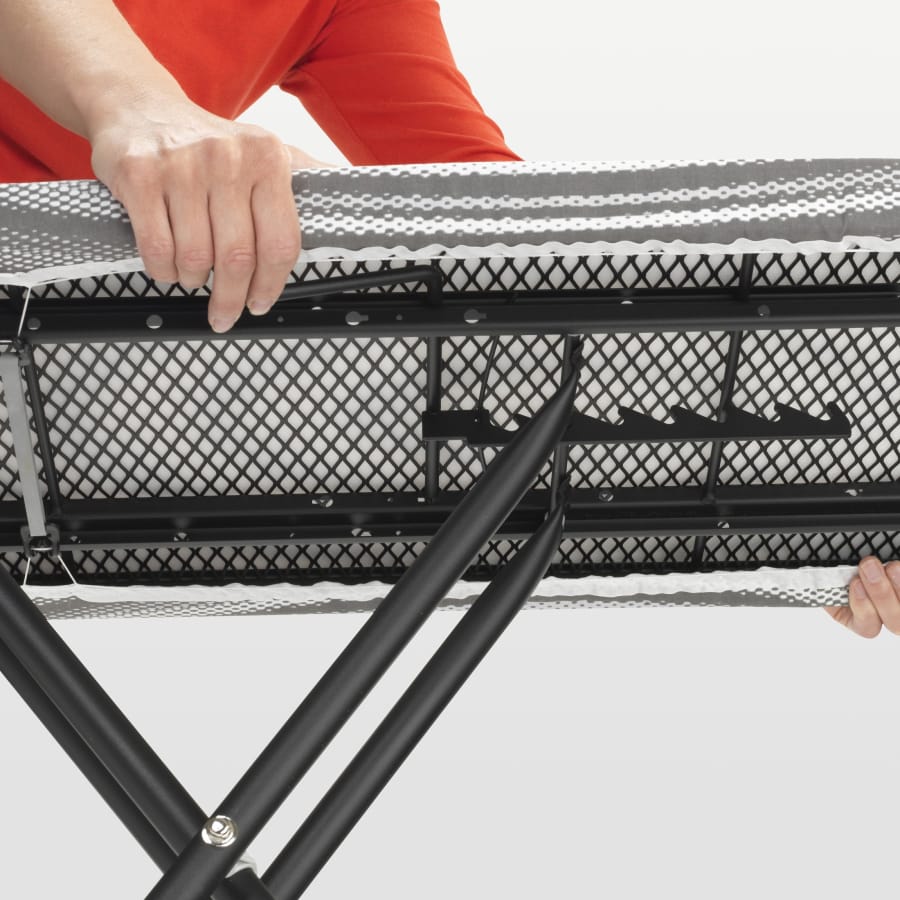 Brabantia Bügeltisch Größe B, 124 x 38 cm, Streckmetall, 4 Arbeitshöhen