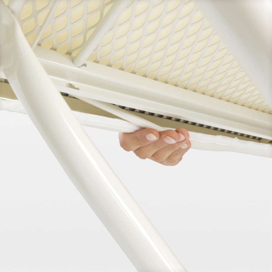 Brabantia Bügeltisch Größe B, 124 x 38 cm, Streckmetall, 4 Arbeitshöhen
