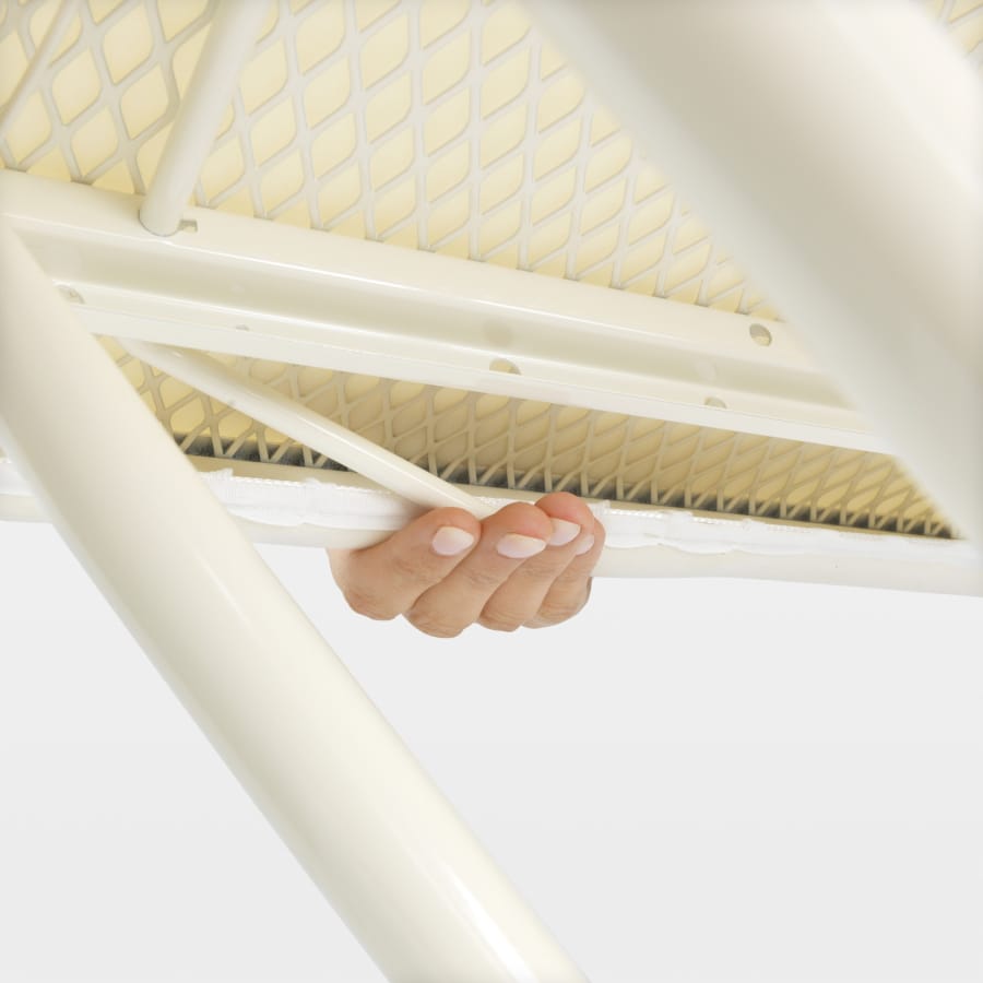 Brabantia Bügeltisch Solide Größe B, 124 x 38 cm, 7 Arbeitshöhen, Kindersicherung