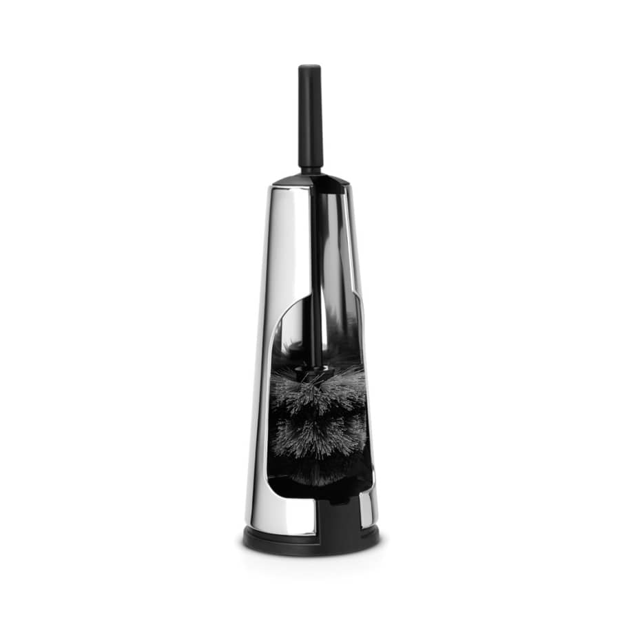Brabantia Classic Toilettenbürstengarnitur mit Halter, 42 cm brilliant steel