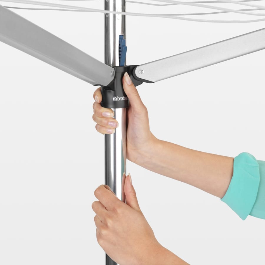 Brabantia Compact Wäschespinne, 40 Meter, mit Bodenhülse