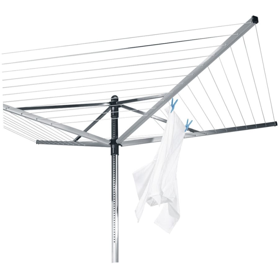 Brabantia Lift-O-Matic Wäschespinne, 60 Meter, mit Metall-Bodenanker