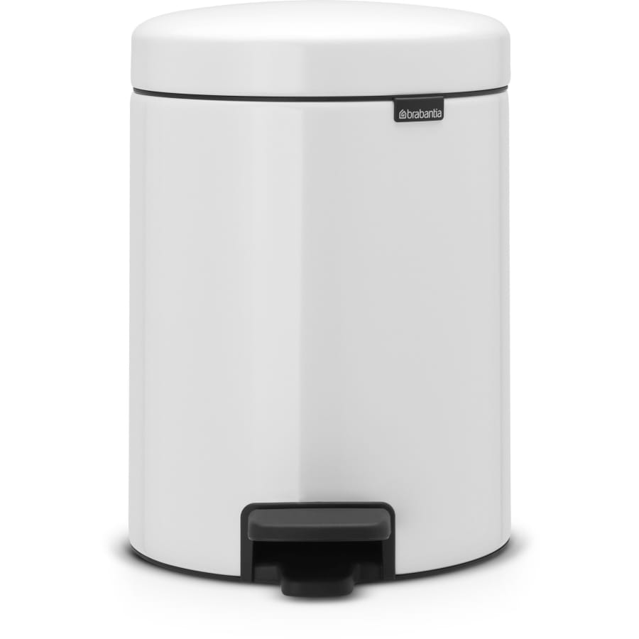 Brabantia NewIcon Treteimer, 5 Liter weiß