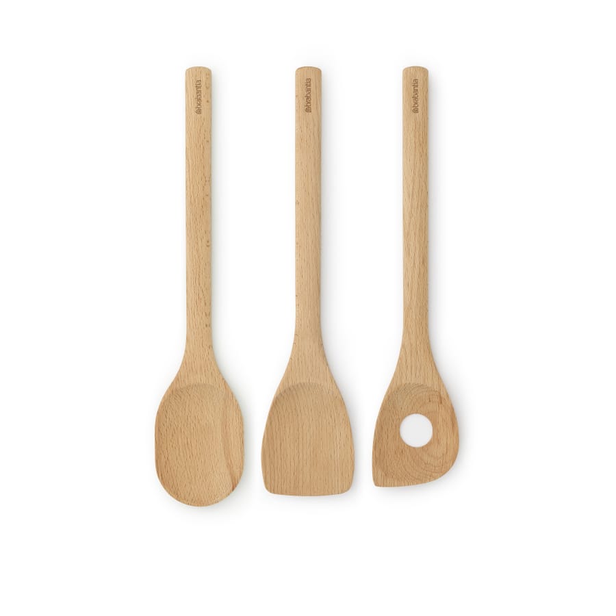 Brabantia Profile Küchenhelfer-Set, Buchenholz, 3-teilig