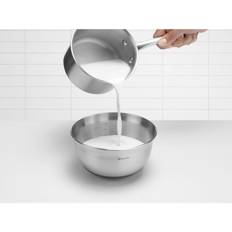 Brabantia Profile Rührschüssel, Edelstahl, Matt Steel/Black
