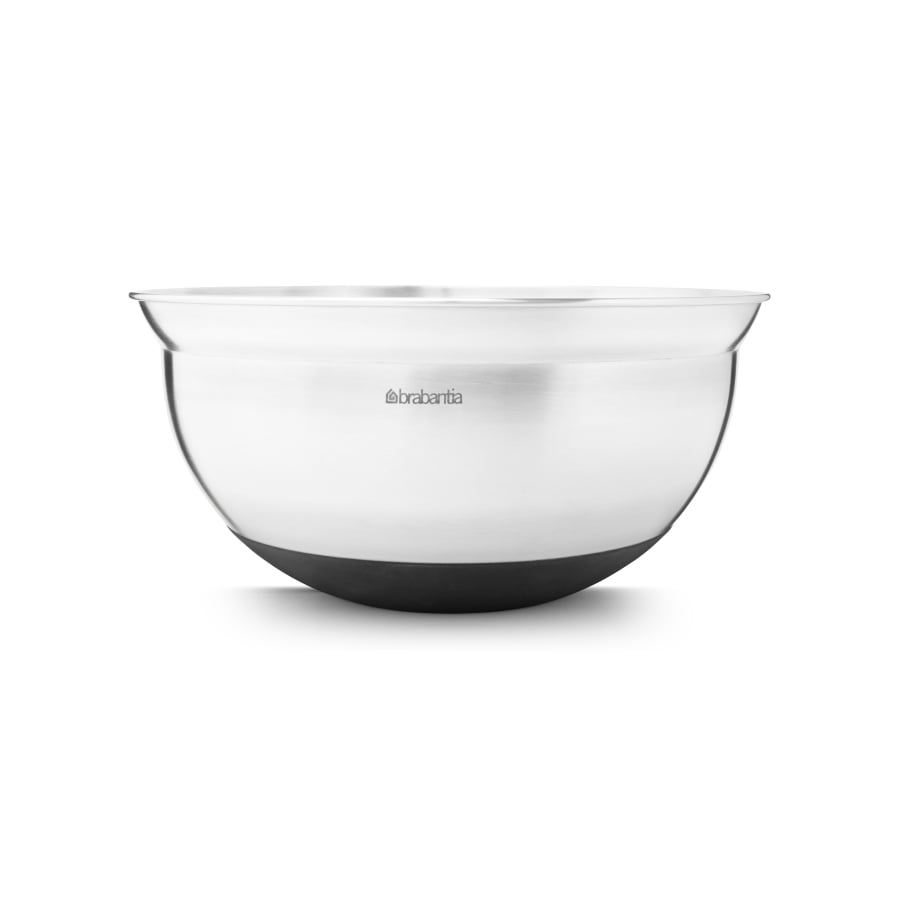 Brabantia Profile Rührschüssel, Edelstahl, Matt Steel/Black 3 Liter