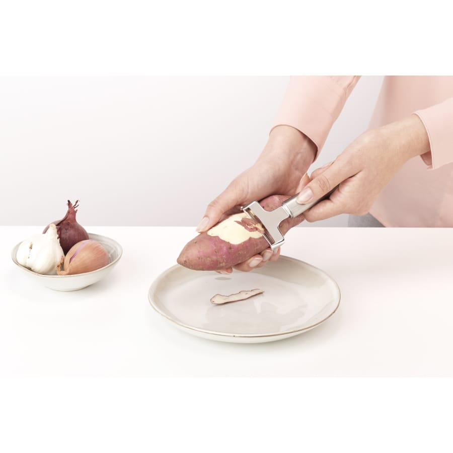 Brabantia Profile Sparschäler Y-Form, Edelstahl, 15 cm