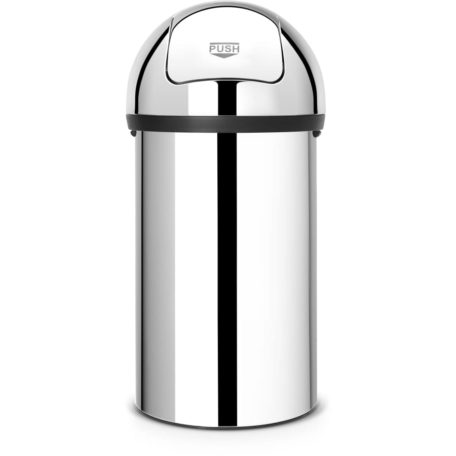 Brabantia Push Bin Abfallbehälter, 60 Liter brilliant steel