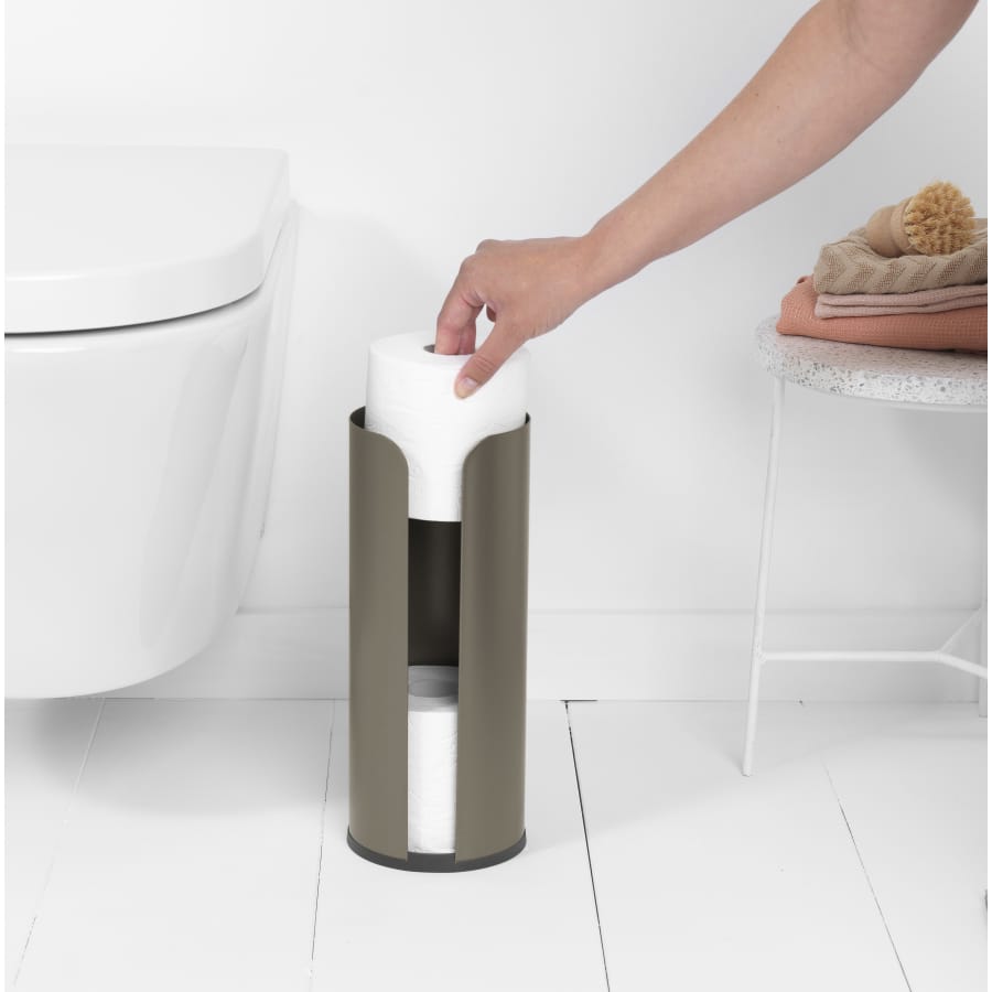 Brabantia ReNew Toilettenpapierhalter stehend, für 3 Rollen
