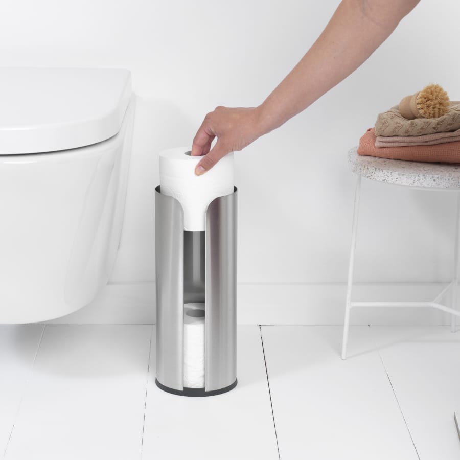 Brabantia ReNew Toilettenpapierhalter stehend, für 3 Rollen