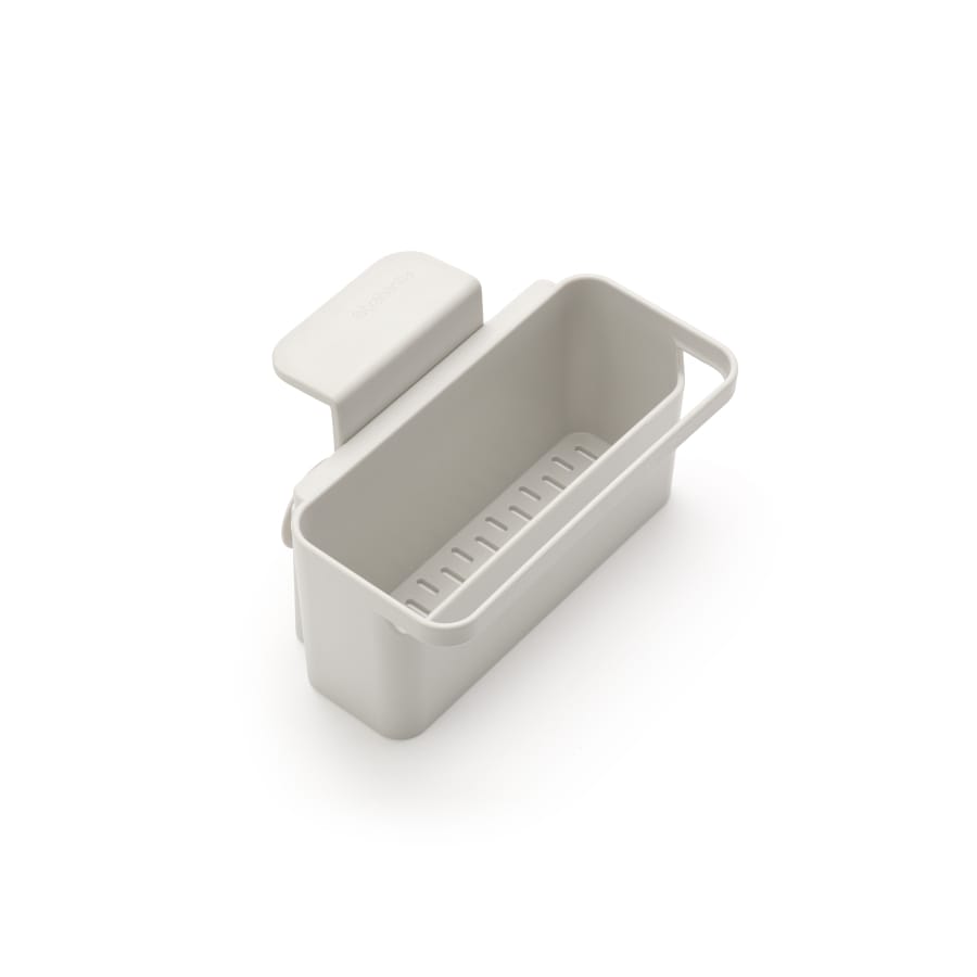 Brabantia SinkSide Spüleneinsatz mit Saugnäpfen, 10,6 x 17,1 x 12,7 cm light grey