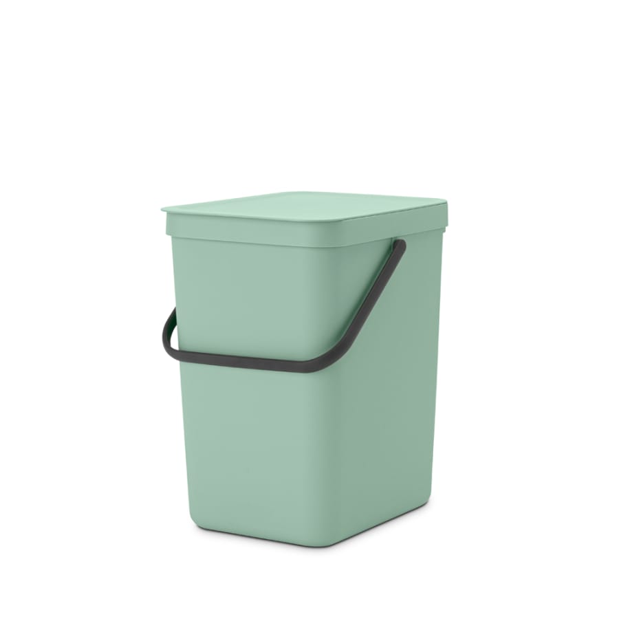 Brabantia Sort & Go Abfallbehälter, 25 Liter jade green