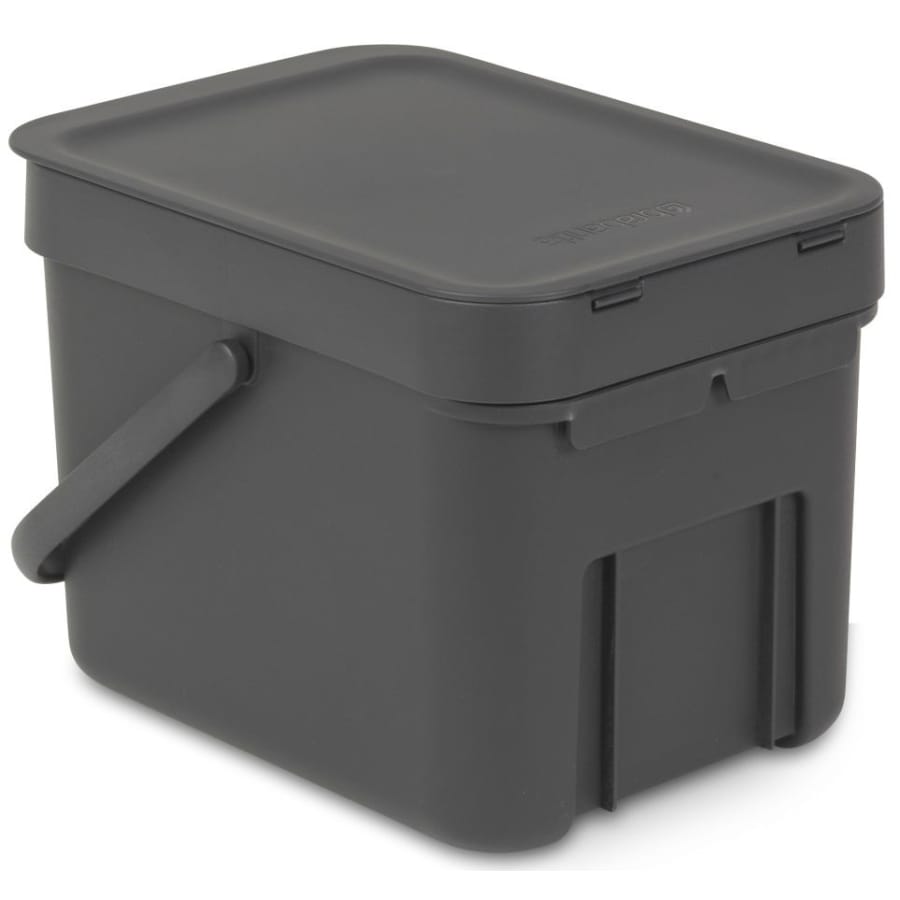 Brabantia Sort & Go Abfalleimer, 6 Liter grey