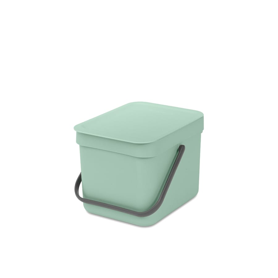 Brabantia Sort & Go Abfalleimer, 6 Liter jade green