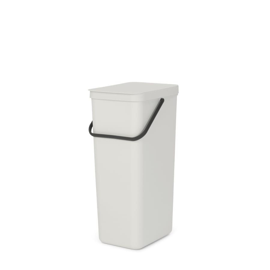 Brabantia Sort & Go Recycling-Behälter, 40 Liter light grey