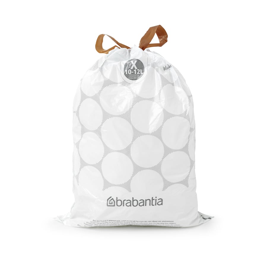 Brabantia (X) Müllbeutel PerfectFit, 12 Liter Karton (10 Packungen, 400 Beutel)