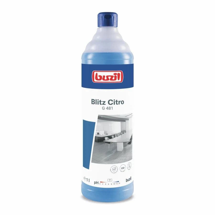 Buzil G481 Blitz Citro - Allzweckreiniger mit frischem Citrusduft Inhalt: 1 Liter Flasche 4100660005097