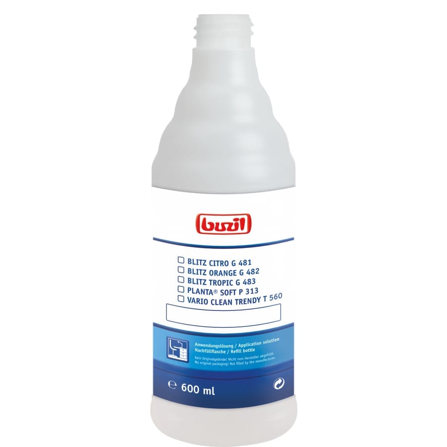 Buzil Leerflasche H 309 Anwenderlösungen Oberfläche