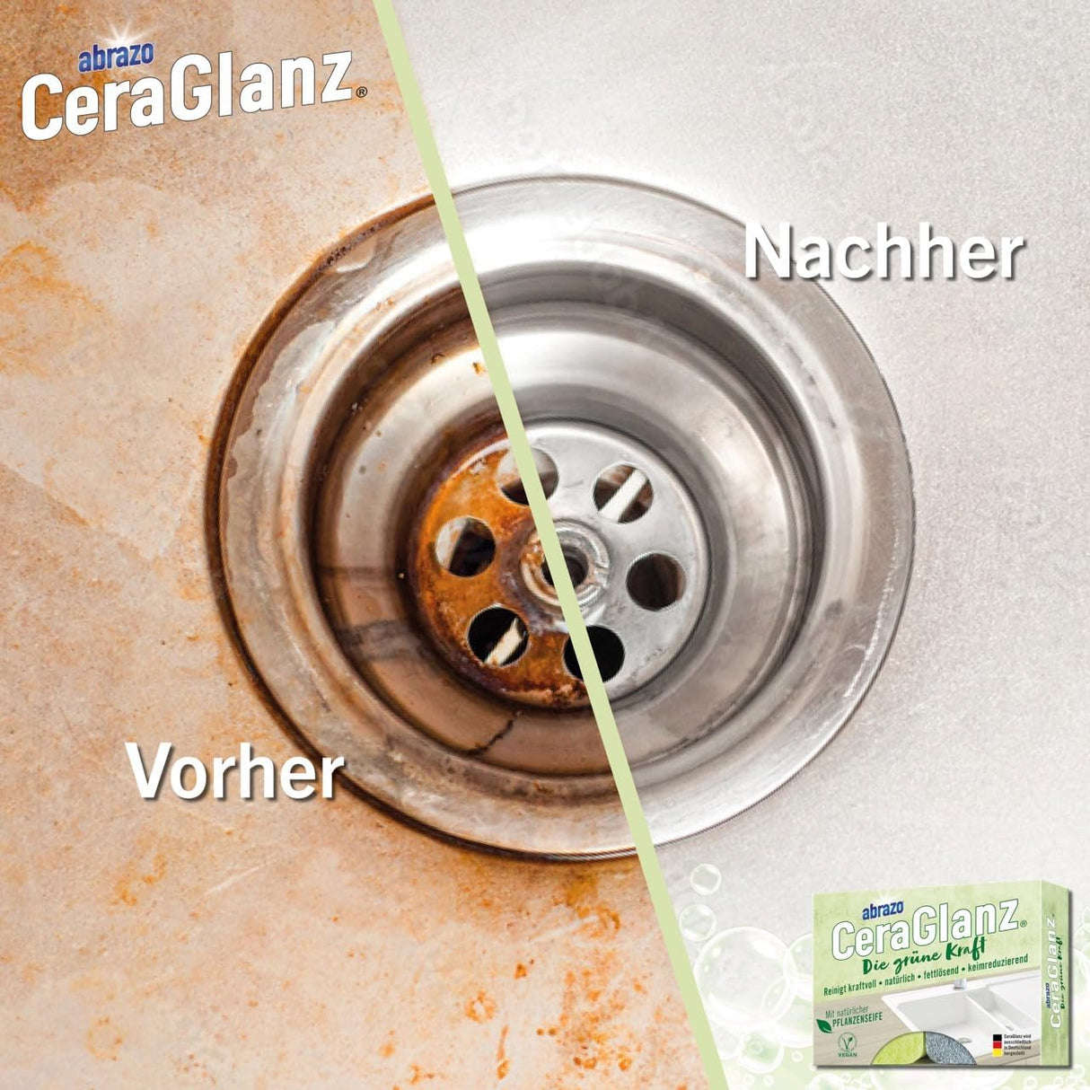 CeraGlanz Die grüne Kraft Küchenschwamm