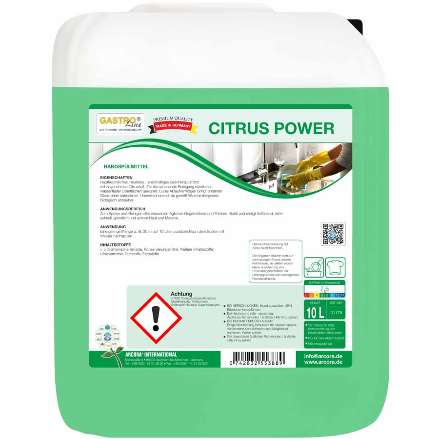 CITRUS POWER Handspülmittel 10 Liter - Kanister